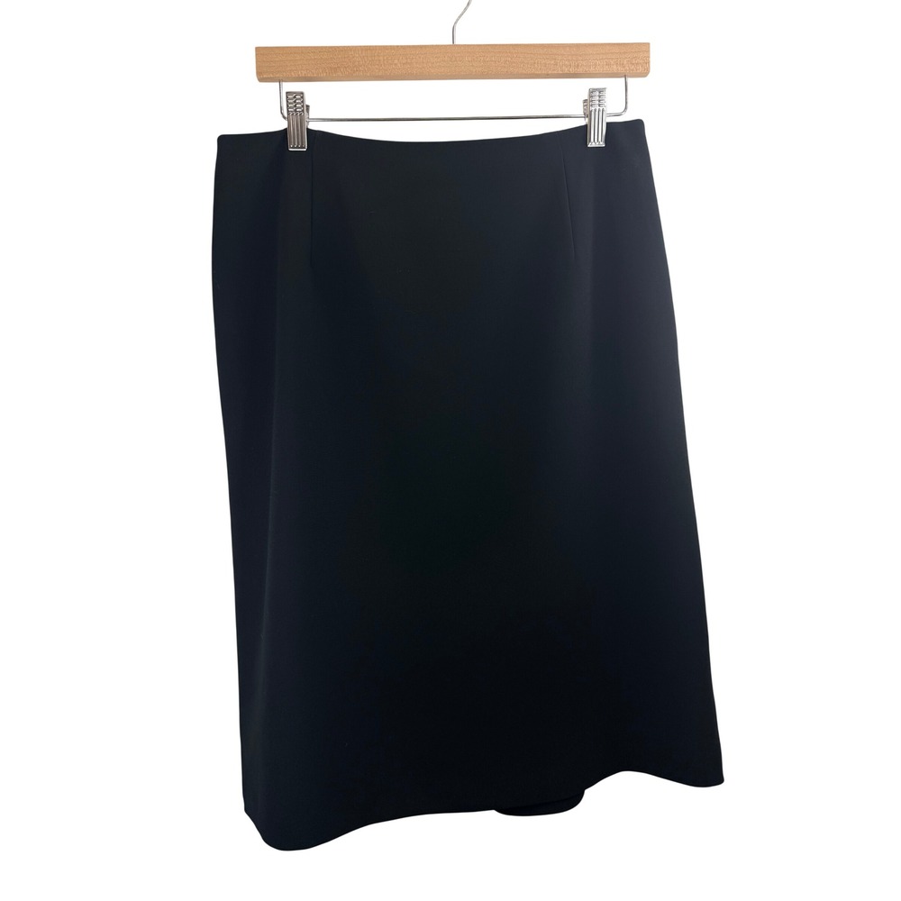 Talbots Women's Sz 12 Knee Length Skirt Flounce Hem Feminine Preppy Classic Chic